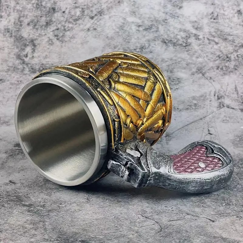 (🎄EARLY CHRISTMAS SALE - 50% OFF) 🎁Stainless Steel Bullet Pattern Beer Mug, Buy 2 Free Shipping Only Today🚚